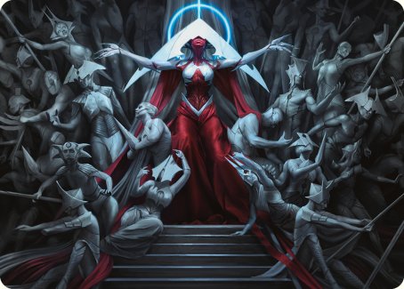 Elesh Norn, Mother of Machines Art Card [Phyrexia: All Will Be One Art Series] | The Time Vault CA