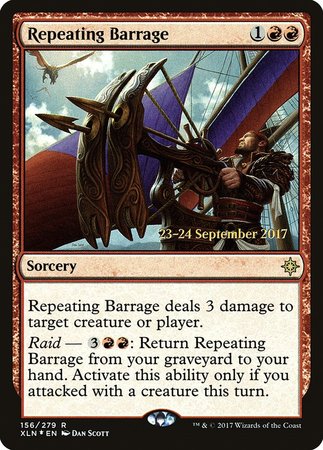 Repeating Barrage [Ixalan Promos] | The Time Vault CA