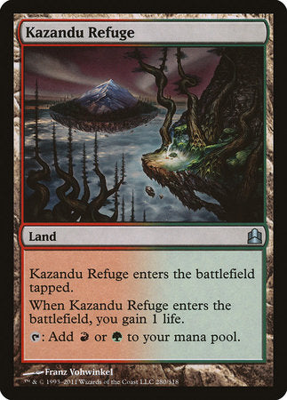 Kazandu Refuge [Commander 2011] | The Time Vault CA