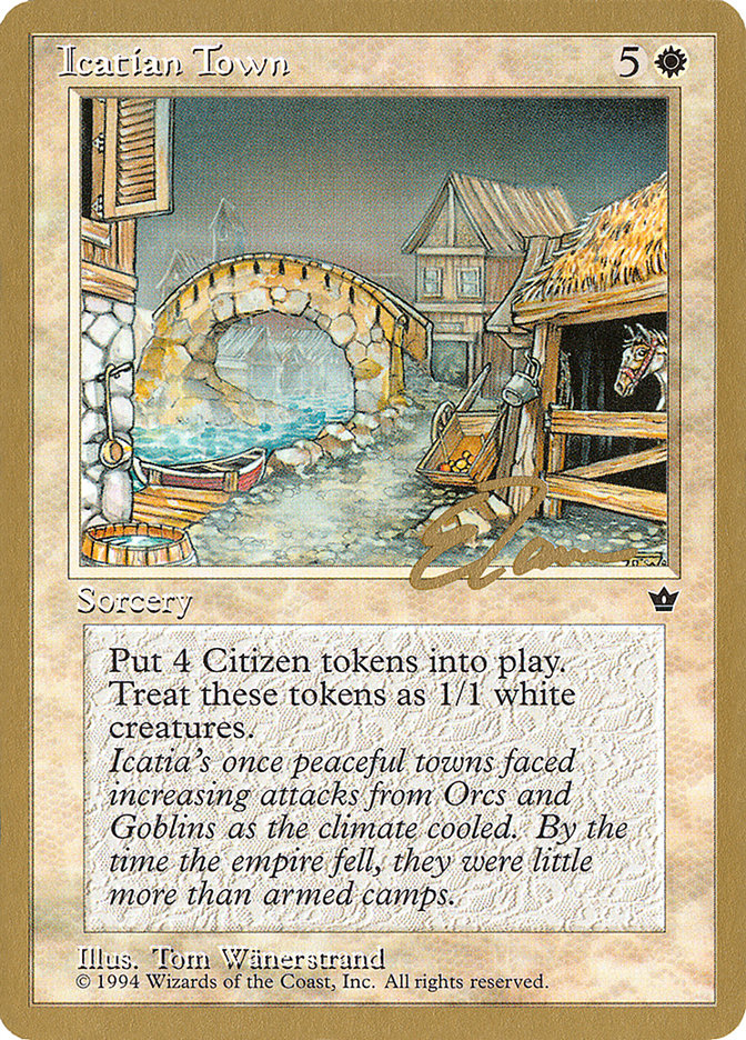 Icatian Town (Eric Tam) [Pro Tour Collector Set] | The Time Vault CA