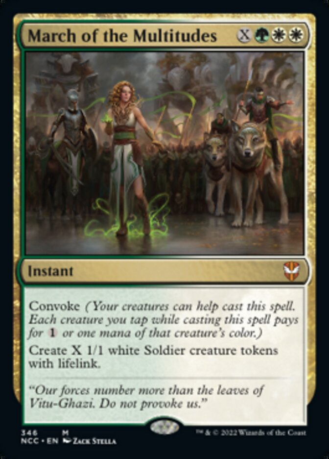March of the Multitudes [Streets of New Capenna Commander] | The Time Vault CA
