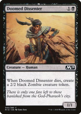 Doomed Dissenter [Core Set 2019] | The Time Vault CA