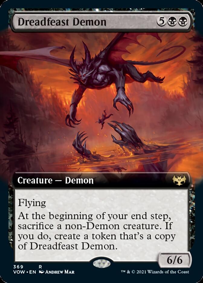 Dreadfeast Demon (Extended) [Innistrad: Crimson Vow] | The Time Vault CA