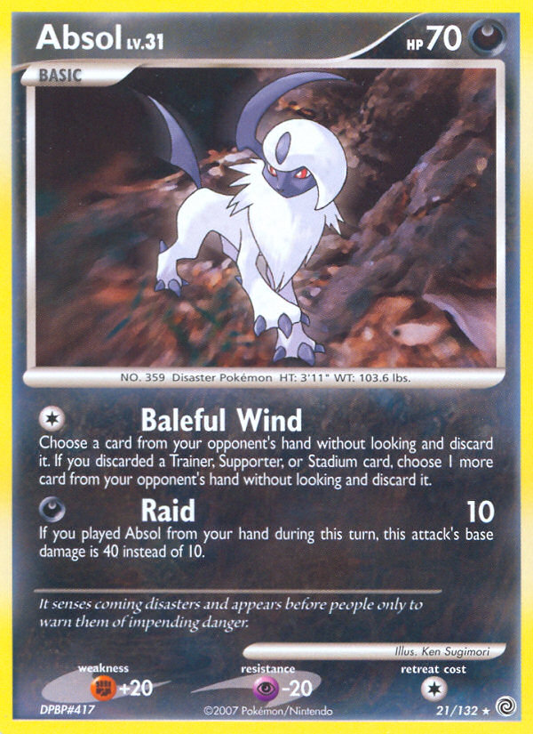 Absol (21/132) [Diamond & Pearl: Secret Wonders] | The Time Vault CA