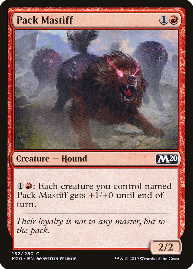 Pack Mastiff [Core Set 2020] | The Time Vault CA