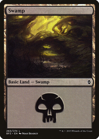 Swamp (260) [Battle for Zendikar] | The Time Vault CA