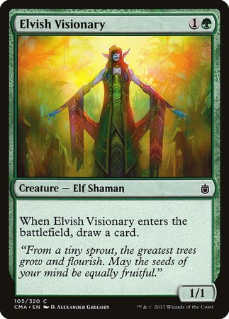 Elvish Visionary [Commander Anthology] | The Time Vault CA