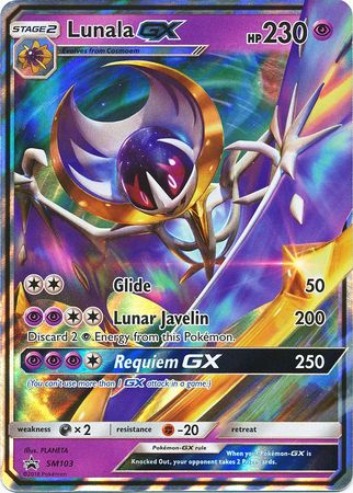 Lunala GX (SM103) (Jumbo Card) [Sun & Moon: Black Star Promos] | The Time Vault CA