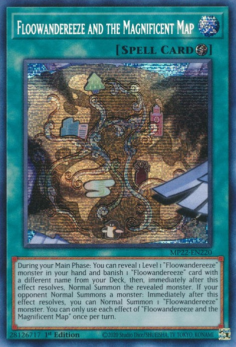 Floowandereeze and the Magnificent Map [MP22-EN220] Prismatic Secret Rare | The Time Vault CA