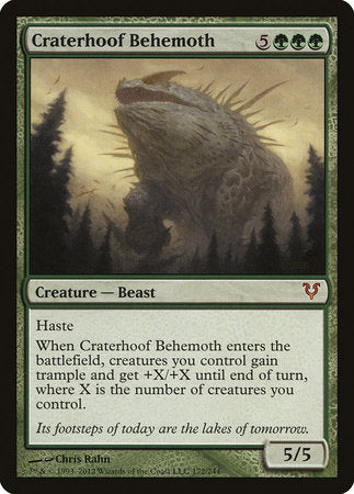 Craterhoof Behemoth [Avacyn Restored] | The Time Vault CA