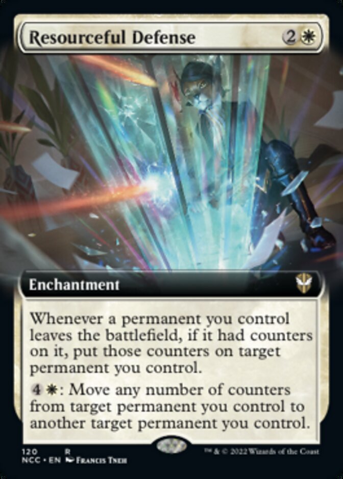 Resourceful Defense (Extended Art) [Streets of New Capenna Commander] | The Time Vault CA