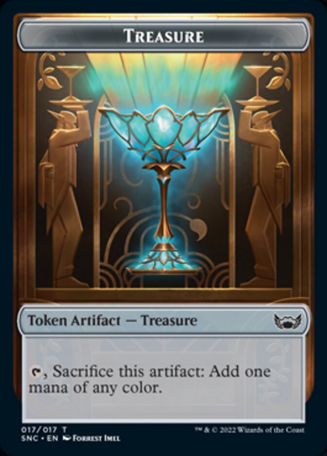 Treasure (017) // Dog Double-sided Token [Streets of New Capenna Tokens] | The Time Vault CA