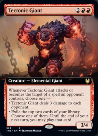 Tectonic Giant (Extended Art) [Theros Beyond Death] | The Time Vault CA