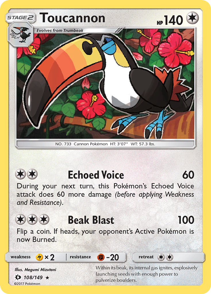 Toucannon (108/149) [Sun & Moon: Base Set] | The Time Vault CA