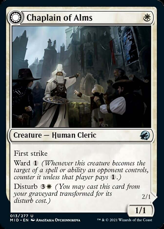 Chaplain of Alms // Chapel Shieldgeist [Innistrad: Midnight Hunt] | The Time Vault CA