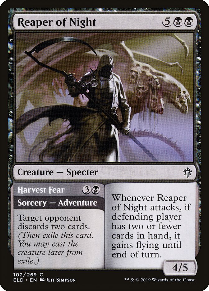 Reaper of Night // Harvest Fear [Throne of Eldraine] | The Time Vault CA