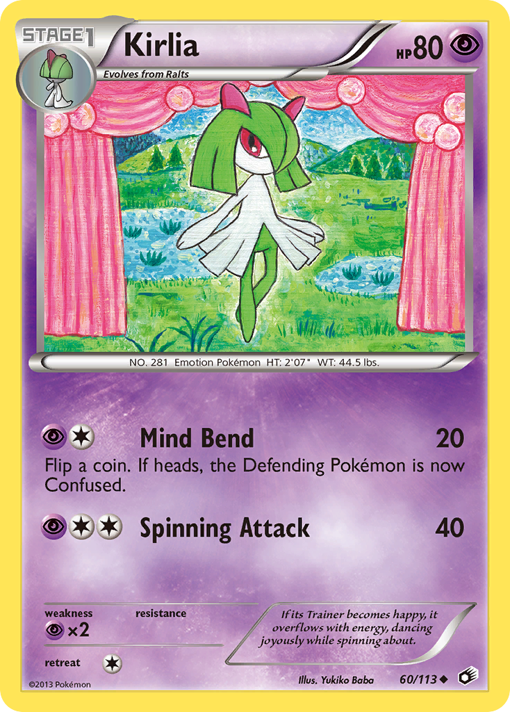 Kirlia (60/113) [Black & White: Legendary Treasures] | The Time Vault CA