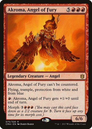 Akroma, Angel of Fury [Commander Anthology] | The Time Vault CA