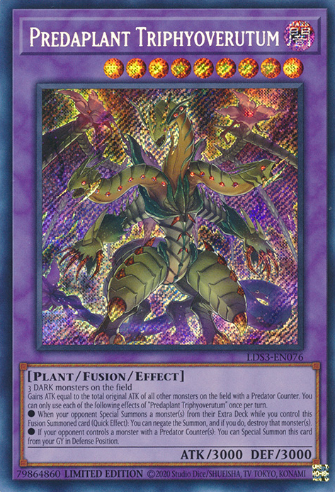 Predaplant Triphyoverutum [LDS3-EN076] Secret Rare | The Time Vault CA