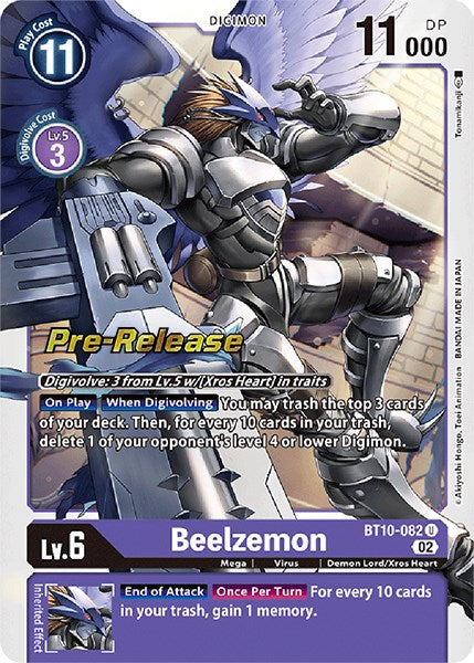 Beelzemon [BT10-082] [Xros Encounter Pre-Release Cards] | The Time Vault CA