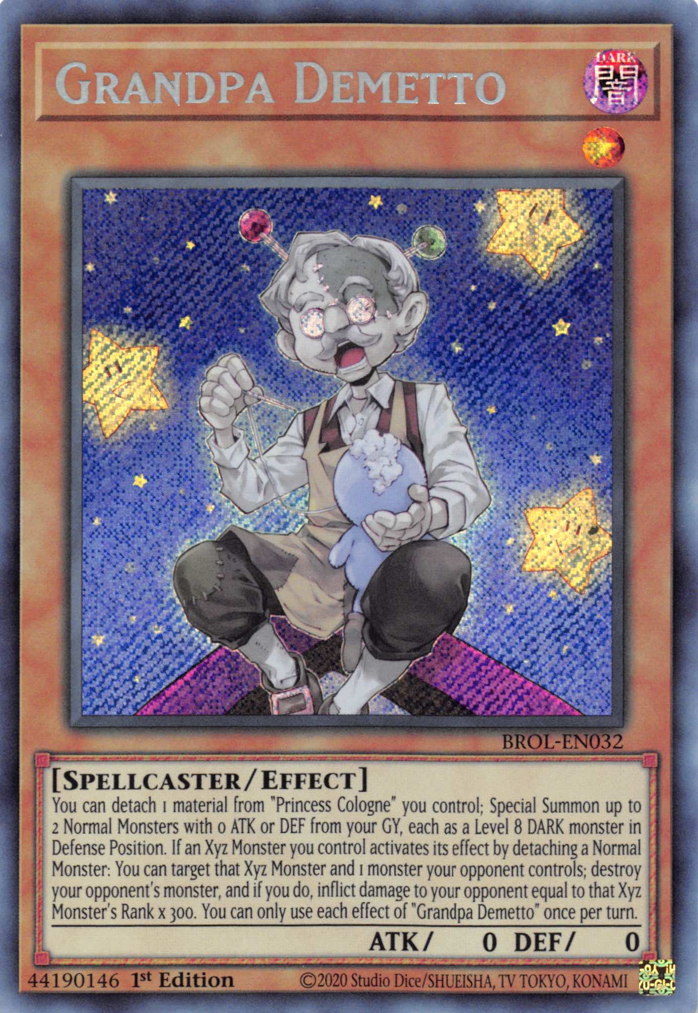 Grandpa Demetto [BROL-EN032] Secret Rare | The Time Vault CA