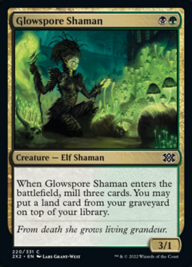 Glowspore Shaman [Double Masters 2022] | The Time Vault CA