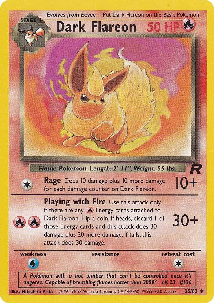 Dark Flareon (35/82) [Team Rocket Unlimited] | The Time Vault CA