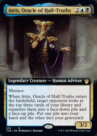 Atris, Oracle of Half-Truths (Extended Art) [Theros Beyond Death] | The Time Vault CA