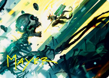 Repel the Vile Art Card (Gold-Stamped Signature) [Kamigawa: Neon Dynasty Art Series] | The Time Vault CA