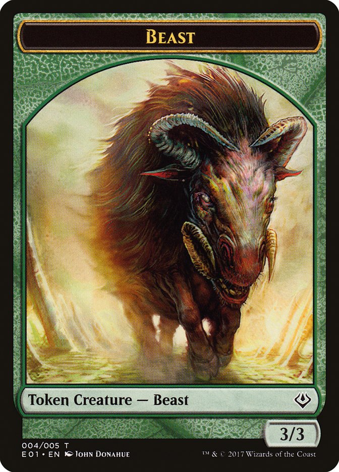 Beast (004/005) [Archenemy: Nicol Bolas Tokens] | The Time Vault CA