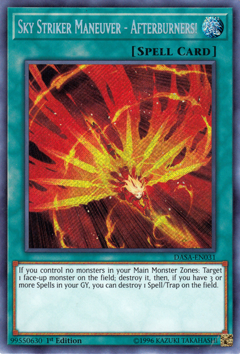 Sky Striker Maneuver - Afterburners! [DASA-EN031] Secret Rare | The Time Vault CA