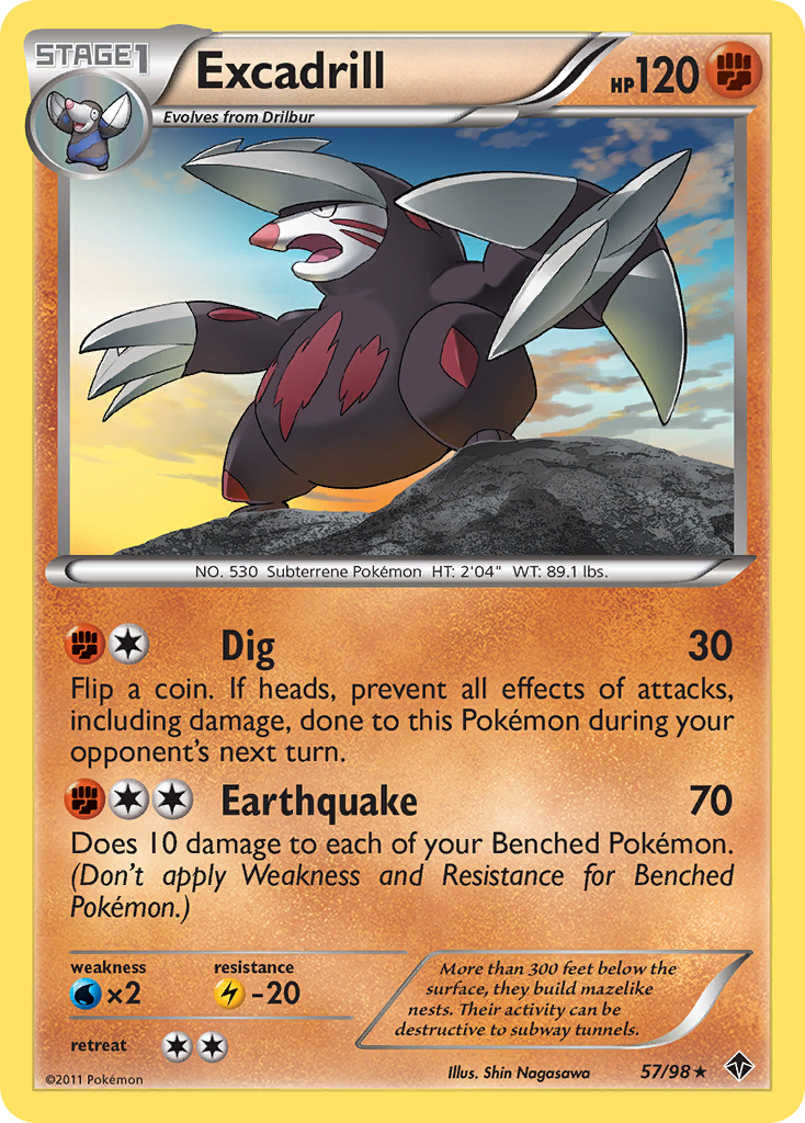 Excadrill (57/98) [Black & White: Emerging Powers] | The Time Vault CA