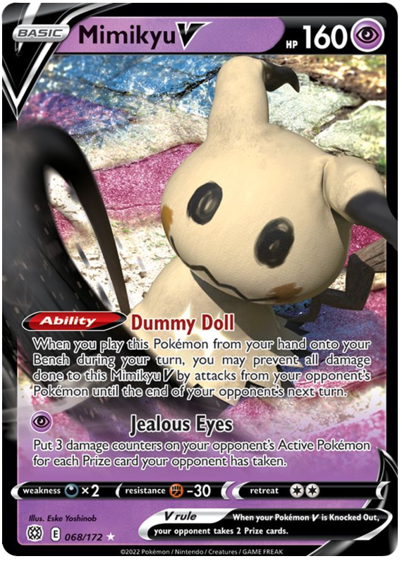 Mimikyu V (068/172) [Sword & Shield: Brilliant Stars] | The Time Vault CA