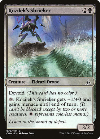 Kozilek's Shrieker [Oath of the Gatewatch] | The Time Vault CA