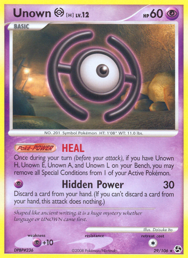 Unown H (29/106) [Diamond & Pearl: Great Encounters] | The Time Vault CA