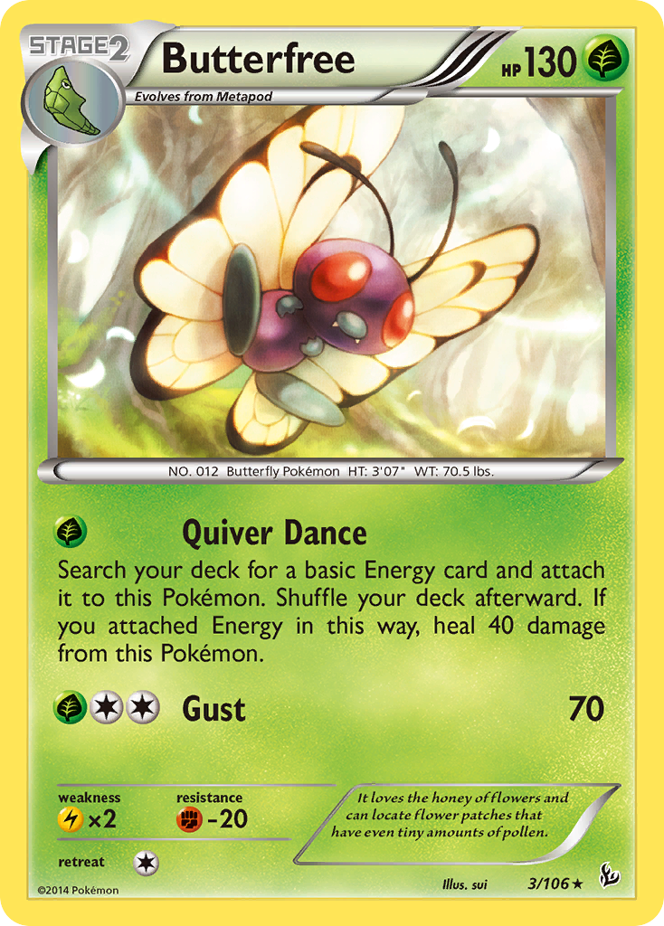 Butterfree (3/106) [XY: Flashfire] | The Time Vault CA