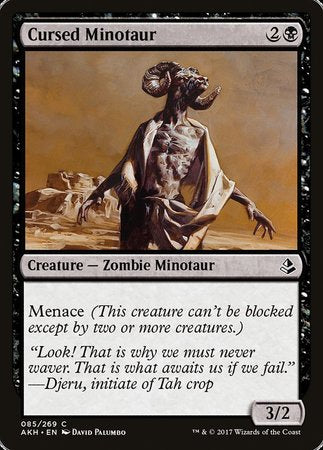 Cursed Minotaur [Amonkhet] | The Time Vault CA