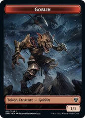 Zombie Knight // Goblin Double-sided Token [Dominaria United Commander Tokens] | The Time Vault CA