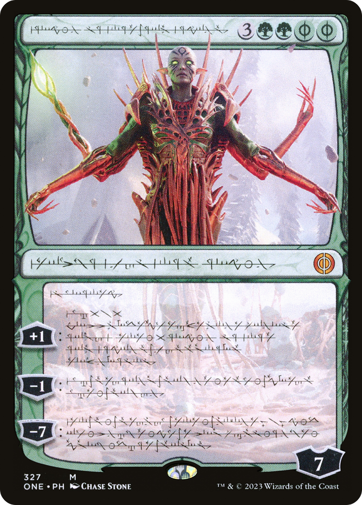 Nissa, Ascended Animist (Phyrexian) [Phyrexia: All Will Be One] | The Time Vault CA