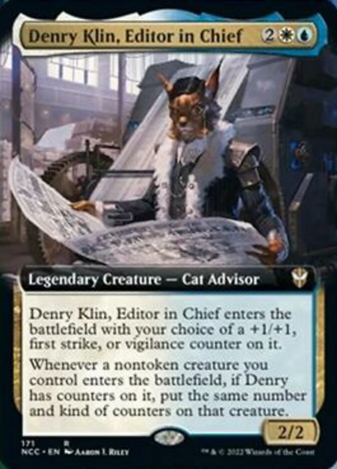 Denry Klin, Editor in Chief (Extended Art) [Streets of New Capenna Commander] | The Time Vault CA