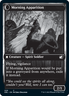 Mourning Patrol // Morning Apparition [Innistrad: Double Feature] | The Time Vault CA