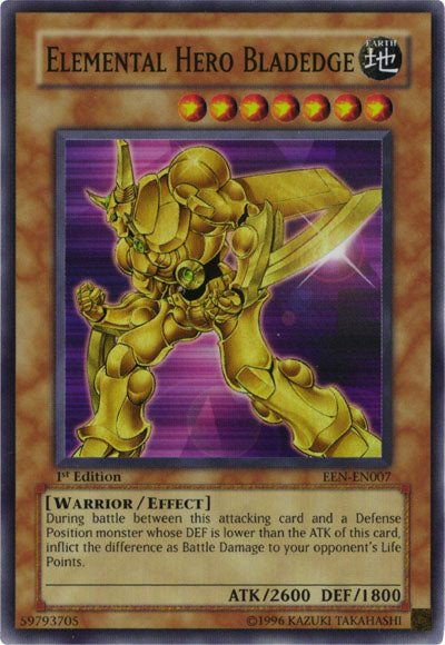 Elemental Hero Bladedge [EEN-EN007] Super Rare | The Time Vault CA
