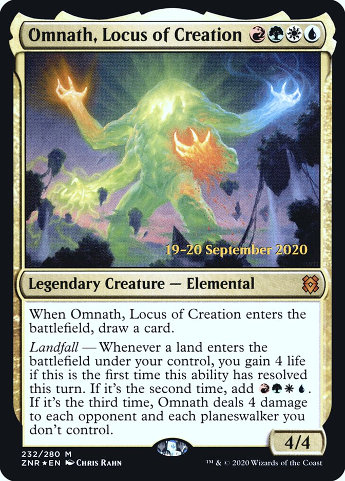 Omnath, Locus of Creation  [Zendikar Rising Prerelease Promos] | The Time Vault CA