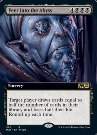 Peer Into the Abyss (Extended Art) [Core Set 2021] | The Time Vault CA