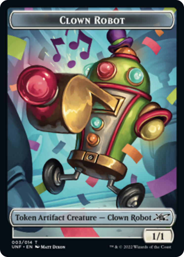 Clown Robot (003) // Food (011) Double-sided Token [Unfinity Tokens] | The Time Vault CA