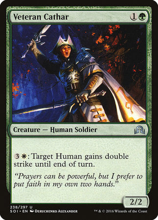 Veteran Cathar [Shadows over Innistrad] | The Time Vault CA