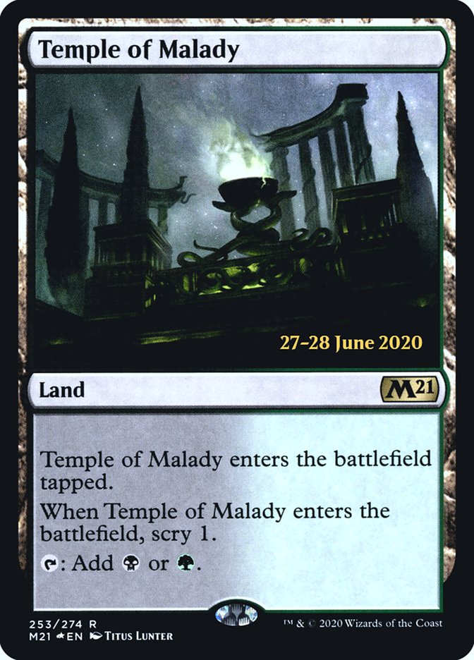 Temple of Malady  [Core Set 2021 Prerelease Promos] | The Time Vault CA