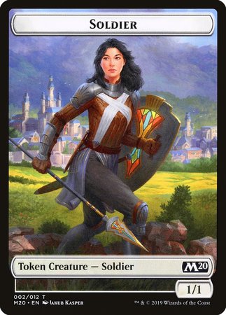 Soldier Token [Core Set 2020 Tokens] | The Time Vault CA