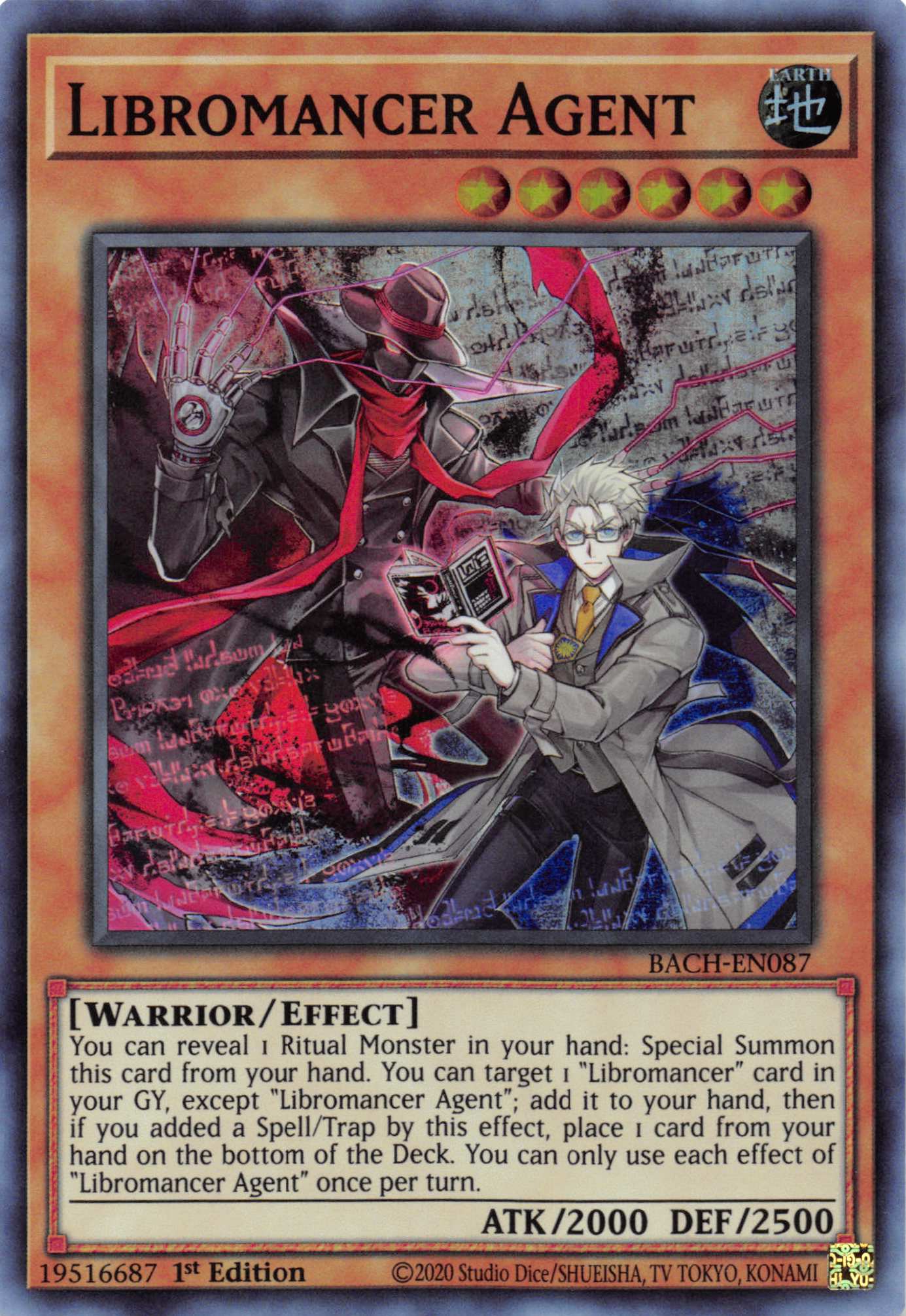 Libromancer Agent [BACH-EN087] Super Rare | The Time Vault CA