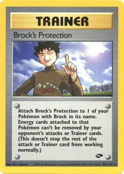 Brock's Protection (101/132) [Gym Challenge Unlimited] | The Time Vault CA